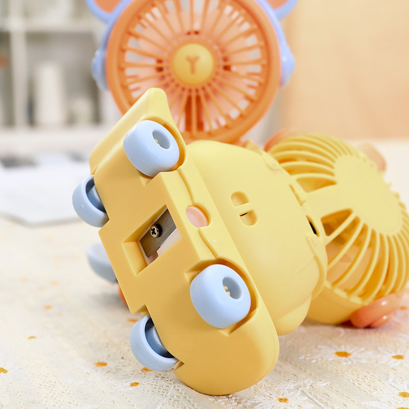 Dames Draagbare Handventilator met Creatief Dierenontwerp 4
