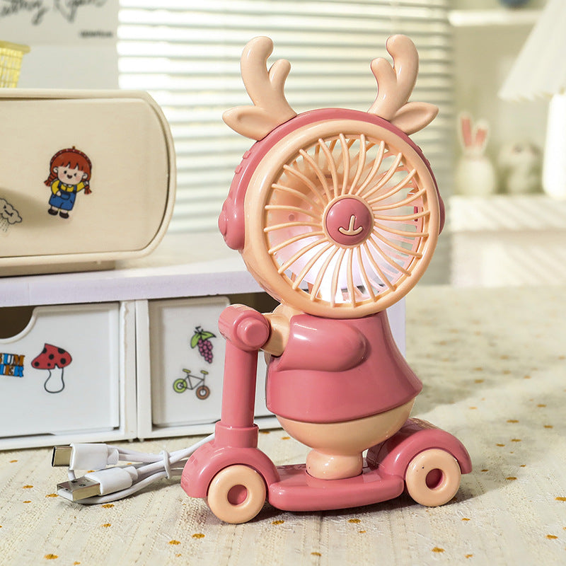 Dames Draagbare Handventilator met Creatief Dierenontwerp 8