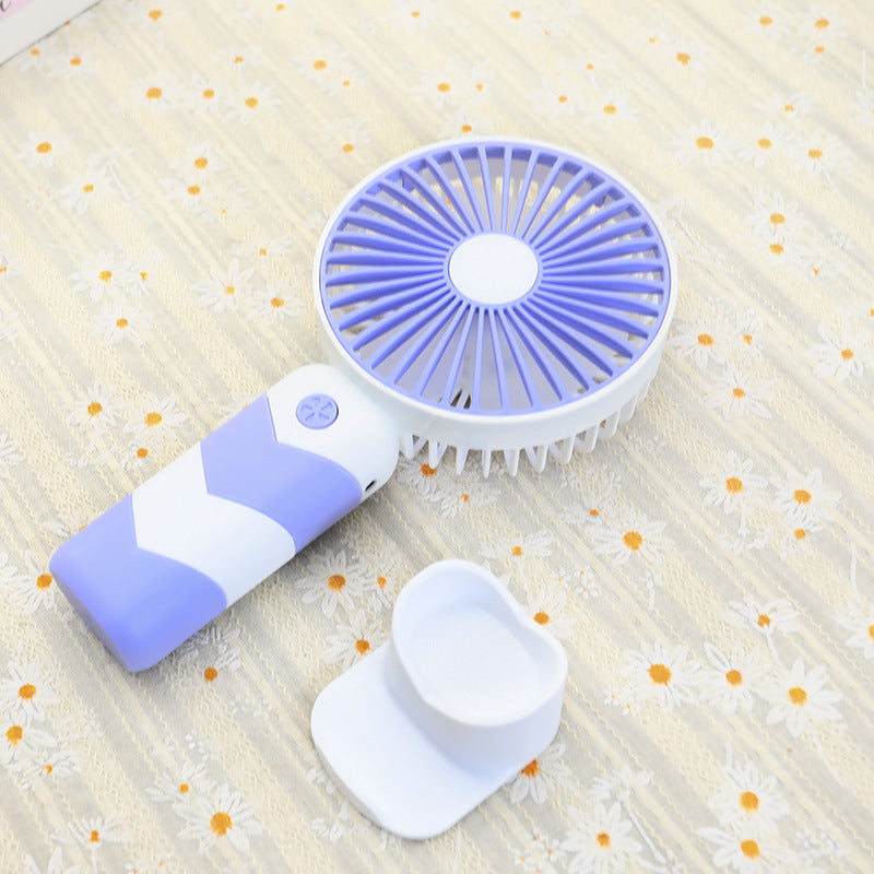 Dames Draagbare Handventilator met Flexibele Standaard voor Verkoeling 4