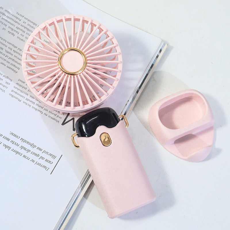 Dames Draagbare Handventilator met Sprayfunctie en USB-oplaadbaarheid 4