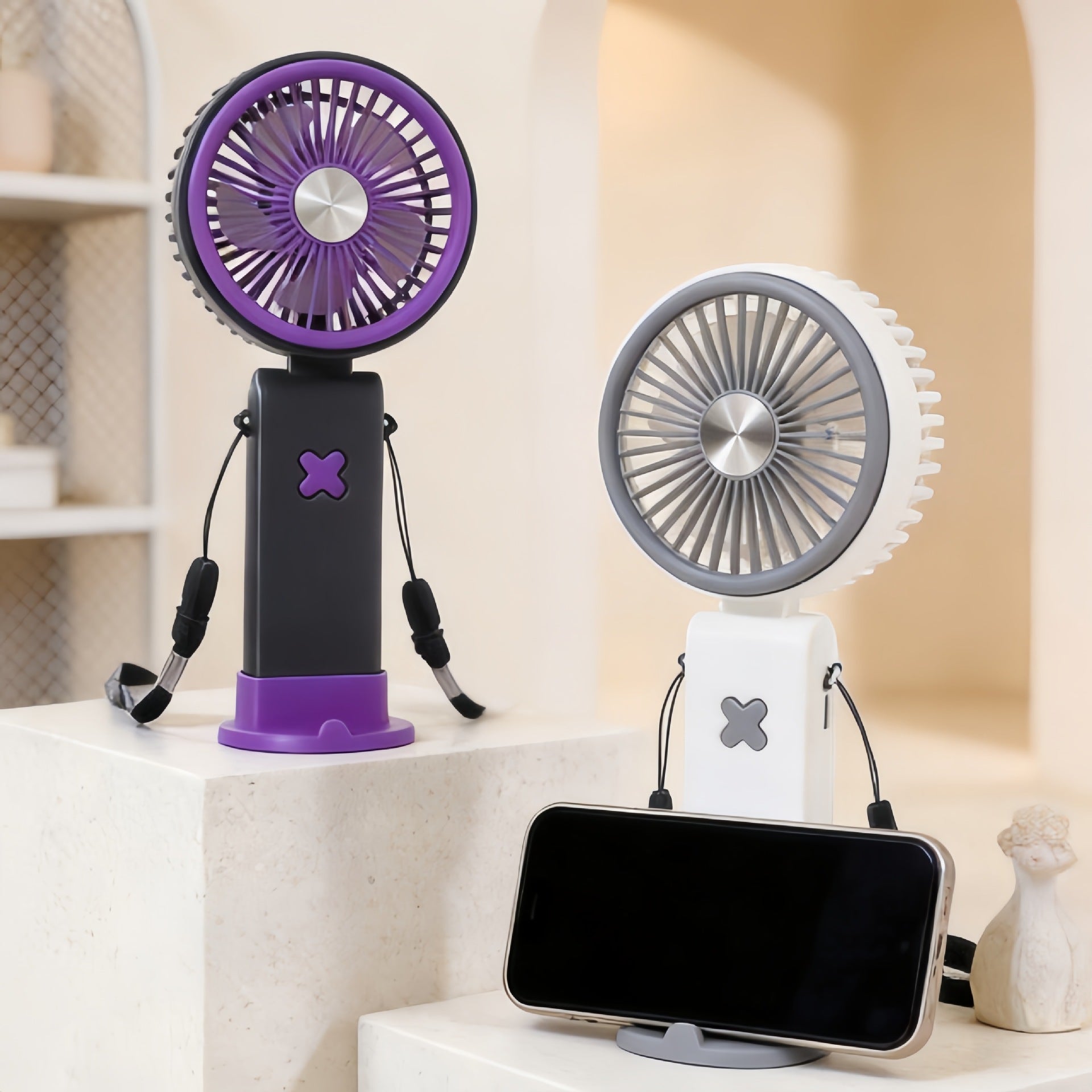 Dames Draagbare Handventilator met USB Aansluiting 1