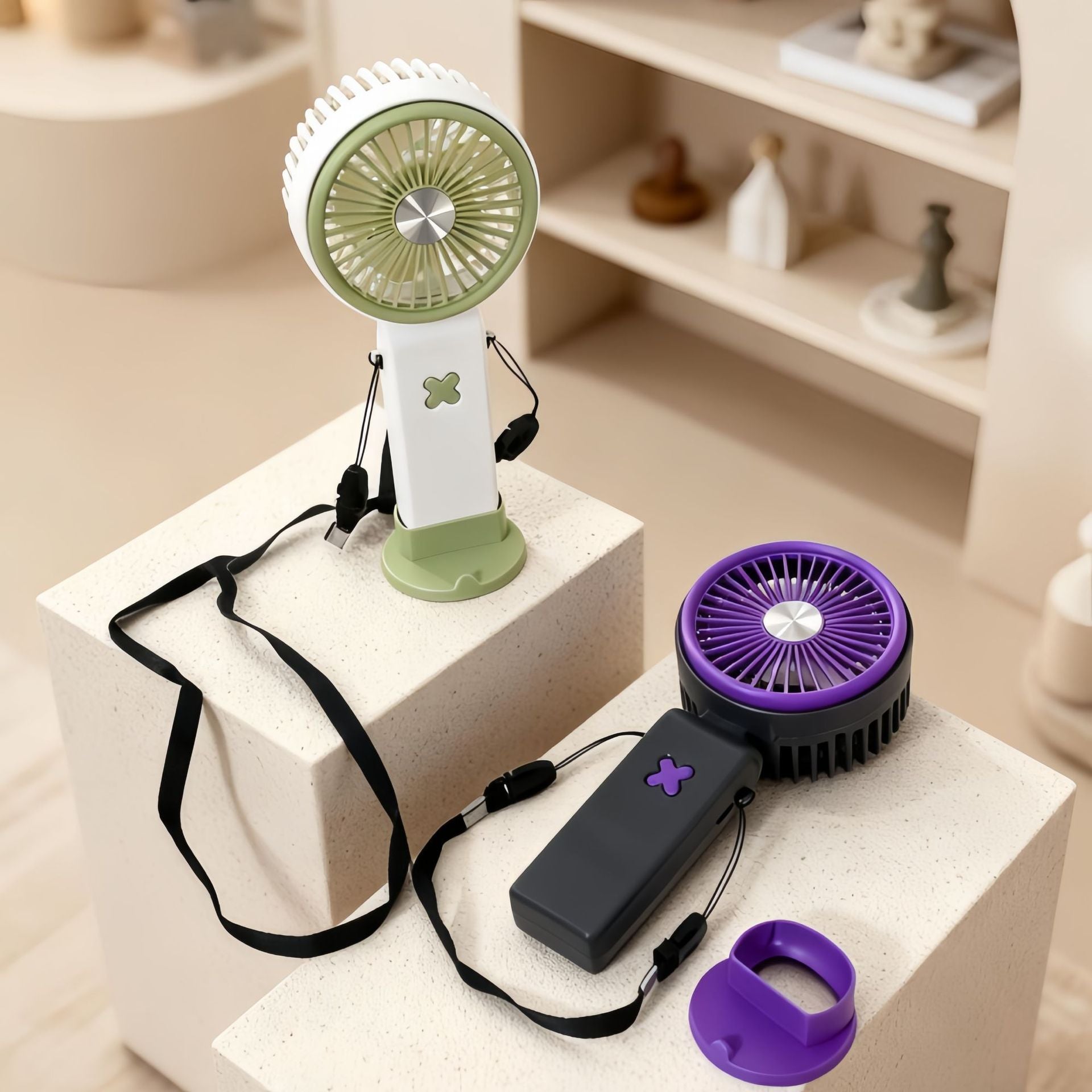Dames Draagbare Handventilator met USB Aansluiting 3