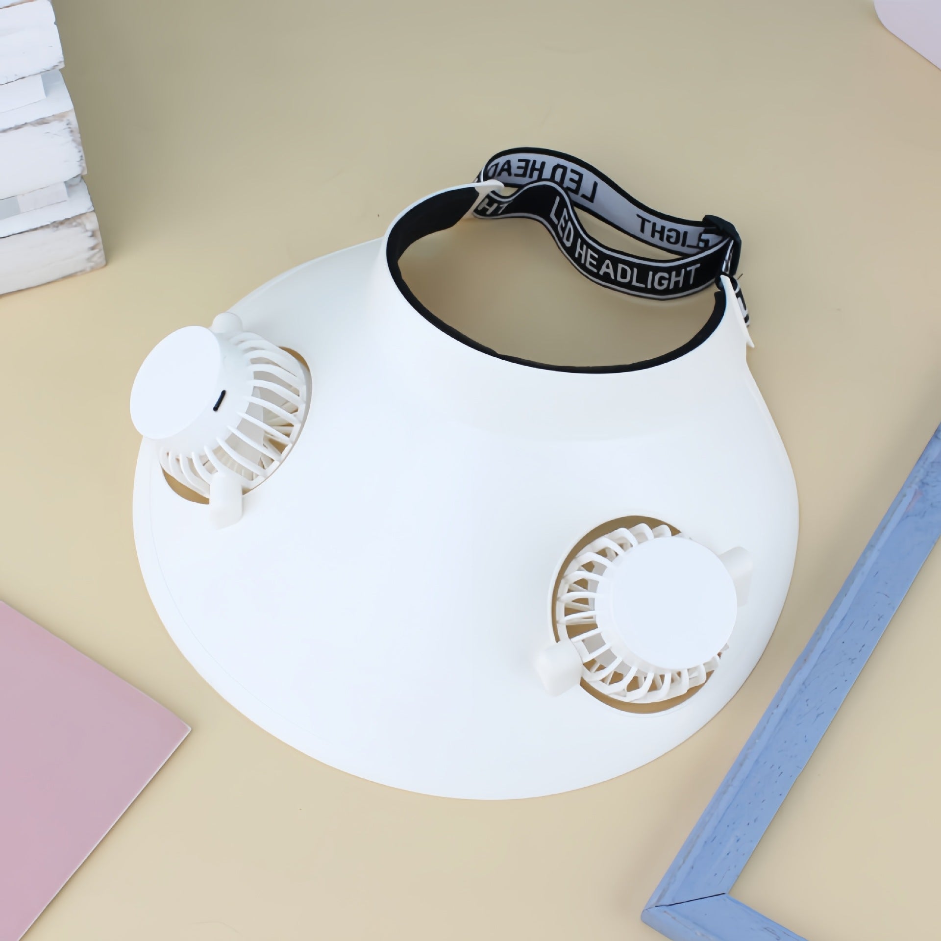 Dames Draagbare Koelhoed met Ventilator 4
