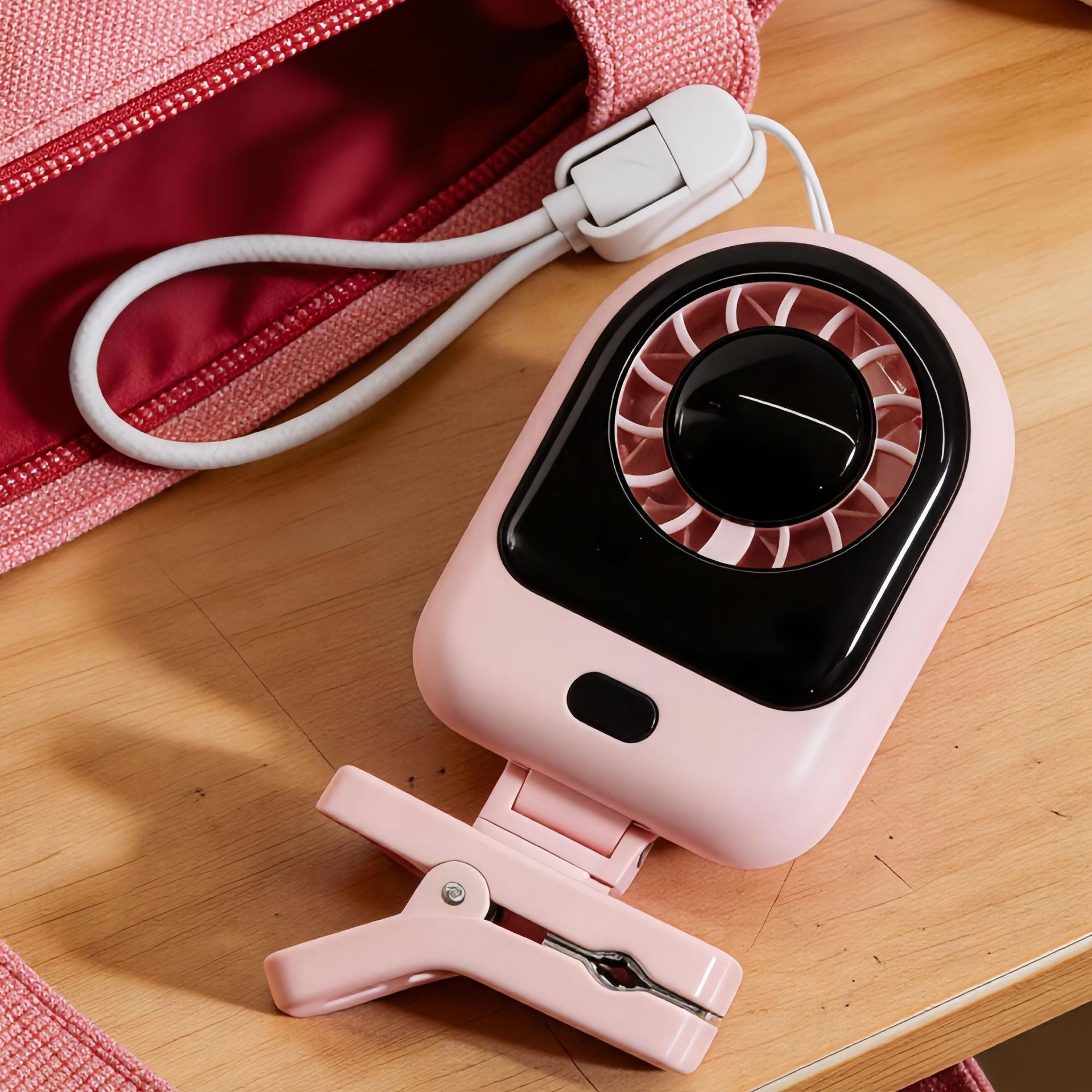 Dames Draagbare Mini Luchtkoeler Met Digitaal Display 1