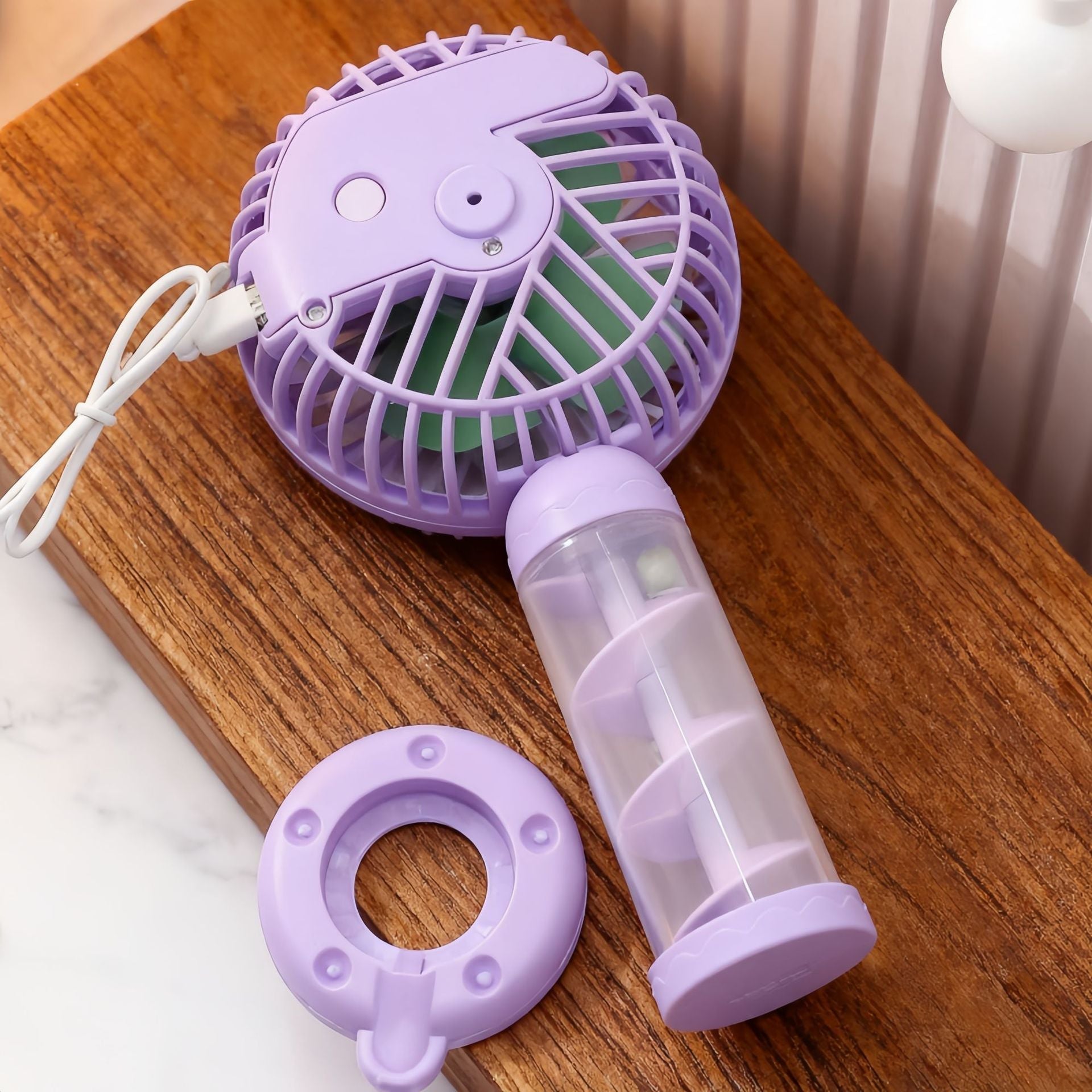Dames Draagbare Mini Ventilator Spiraalvormig Ontwerp 2