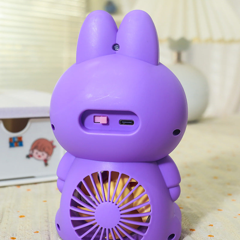 Dames Draagbare Miniventilator met Dierendesign 4