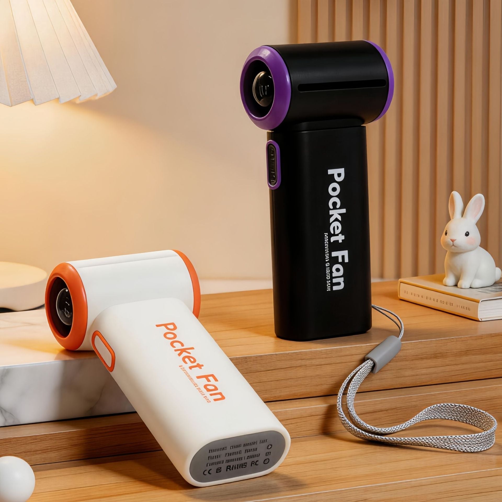 Dames Draagbare Miniventilator met LCD-Display 4