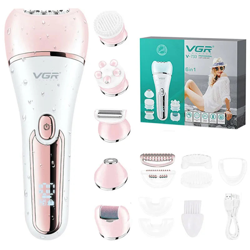 Dames Elektrische Epilator met 6-in-1 Functies 8