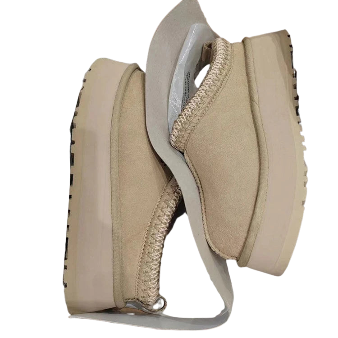 Dames Enkellaarsjes Platformstijl met Hak