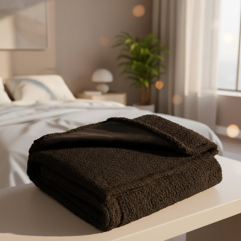 Dames Fleece Deken Met Waterdichte Bescherming Voor Gezellige Avonden 0