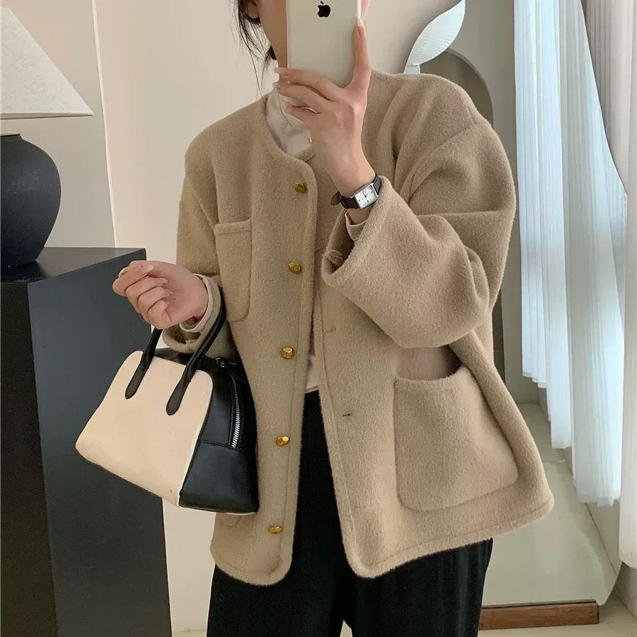 Dames Gebreide Cardigan Met Knopen 2