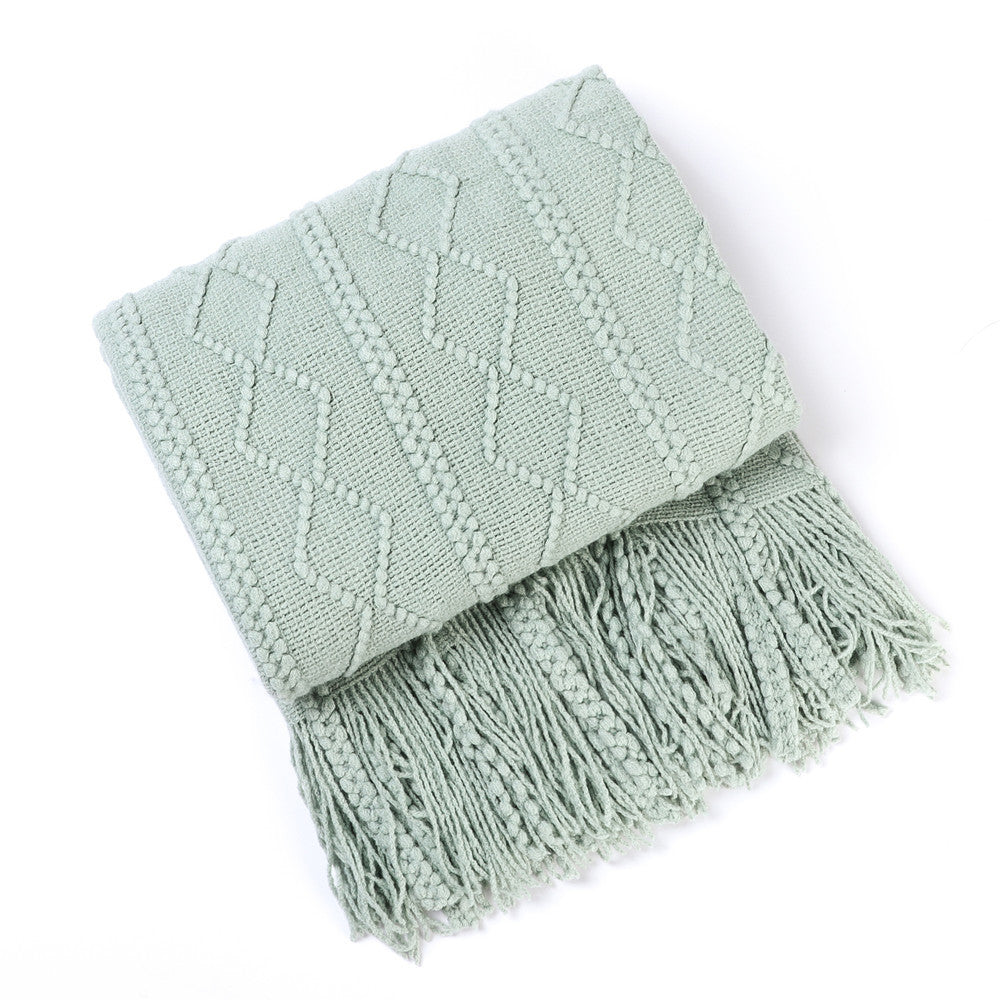 Dames Gebreide Sjaal Getextureerd Design 4