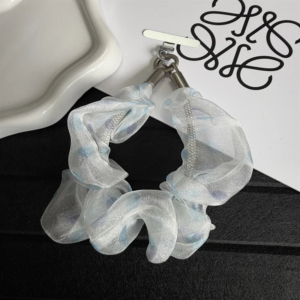 Dames Haaraccessoire Transparante Scrunchie Met Strik 0