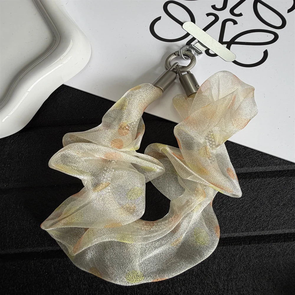 Dames Haaraccessoire Transparante Scrunchie Met Strik 7