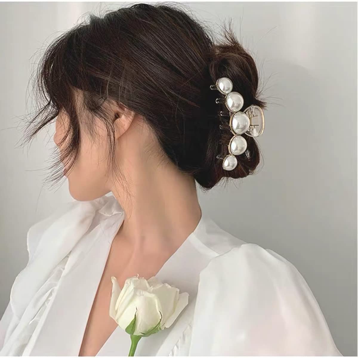 Dames Haarclips Parelontwerp Set van 4 5