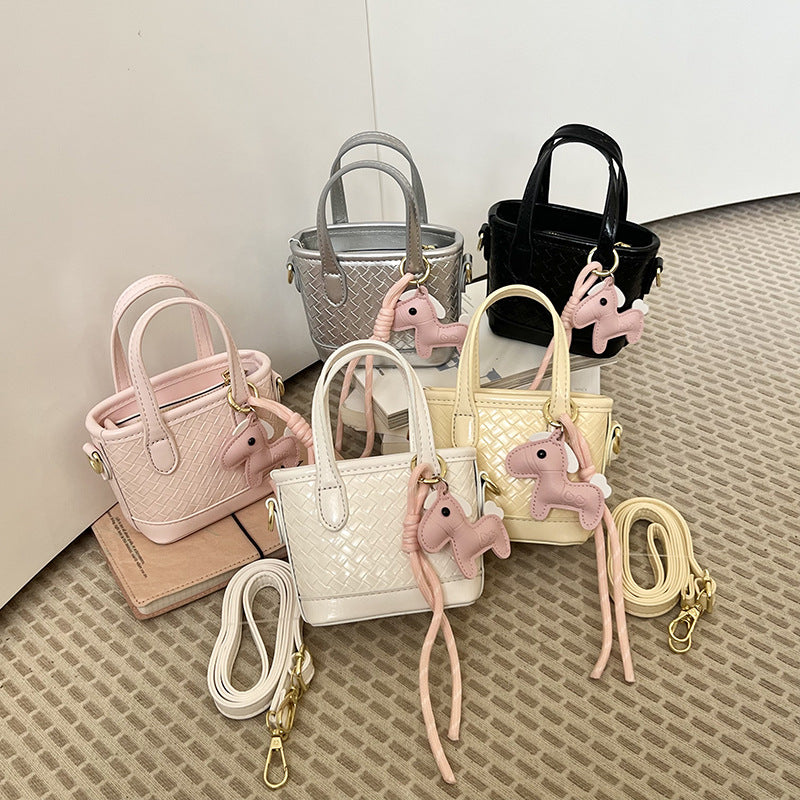 Dames Handtas Mini Geweven Compact Met Afneembare Schouderriem 4