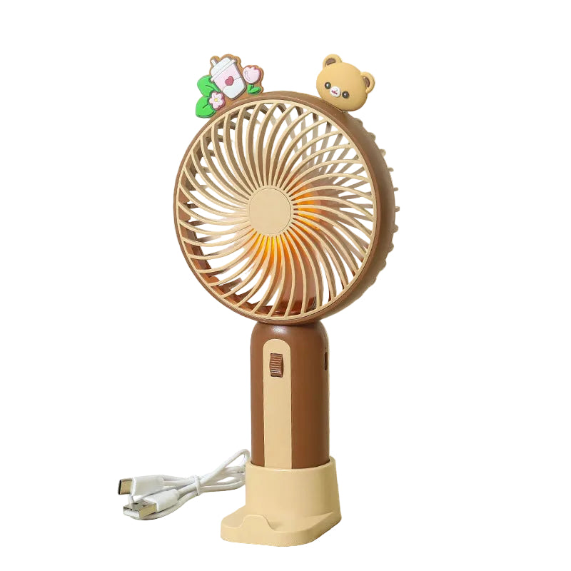 Dames Handventilator Dierendesign Compact en Draagbaar 0