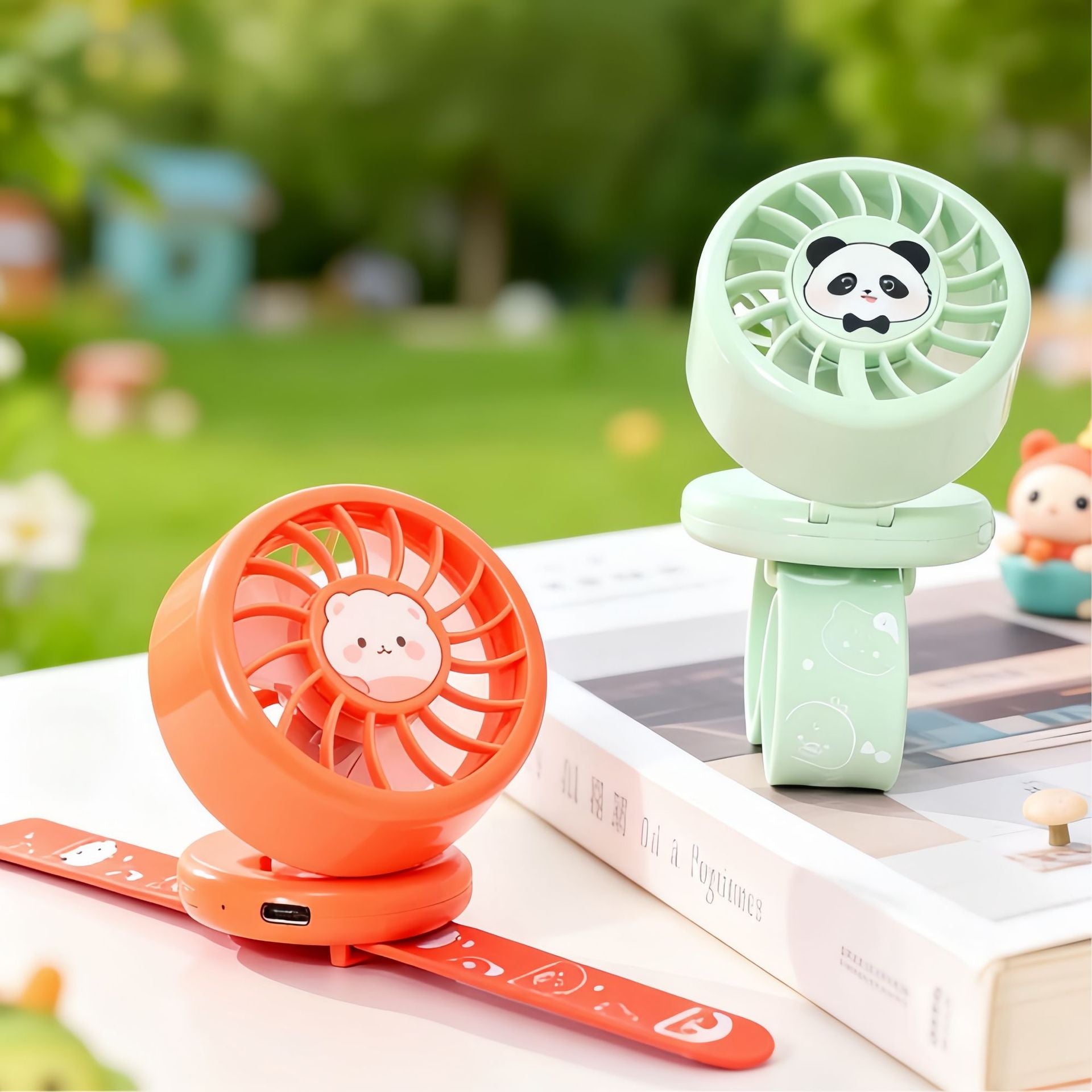 Dames Handventilator Draagbaar met Dierenmotief 2