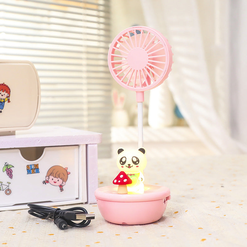 Dames Handventilator met LED Panda Design 7