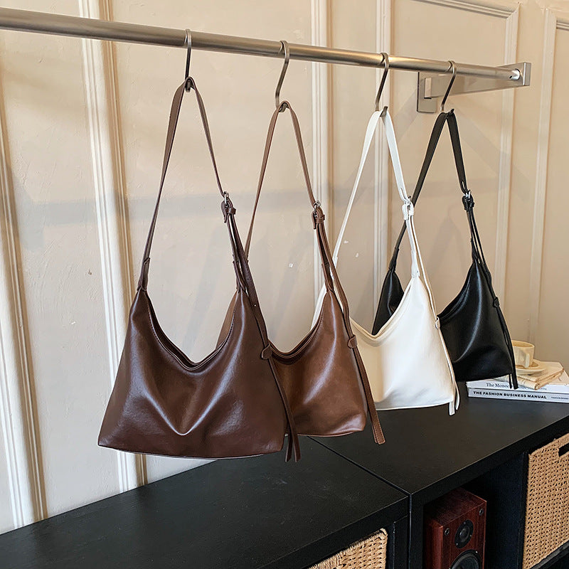 Dames Hobo Tas Minimalistisch Met Ruim Interieur en Verstelbare Schouderriem 2