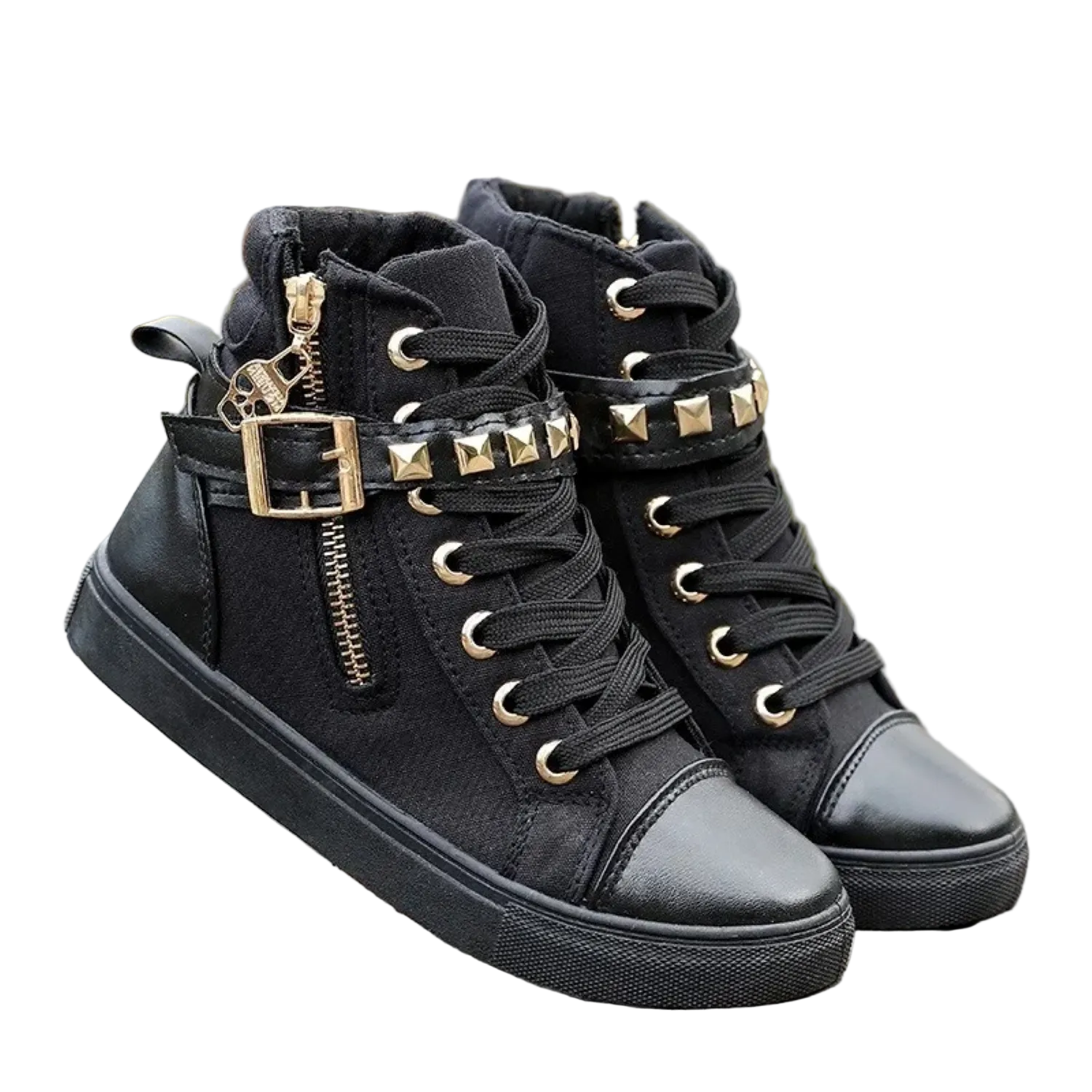 Dames Hoge Sneakers Sportieve Stijl Met Rits 1
