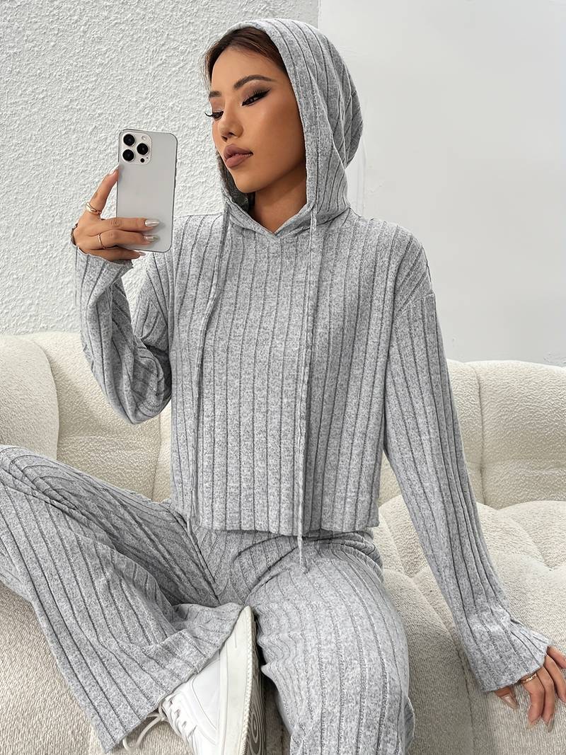 Dames Hoodie Set Casual Comfort 4