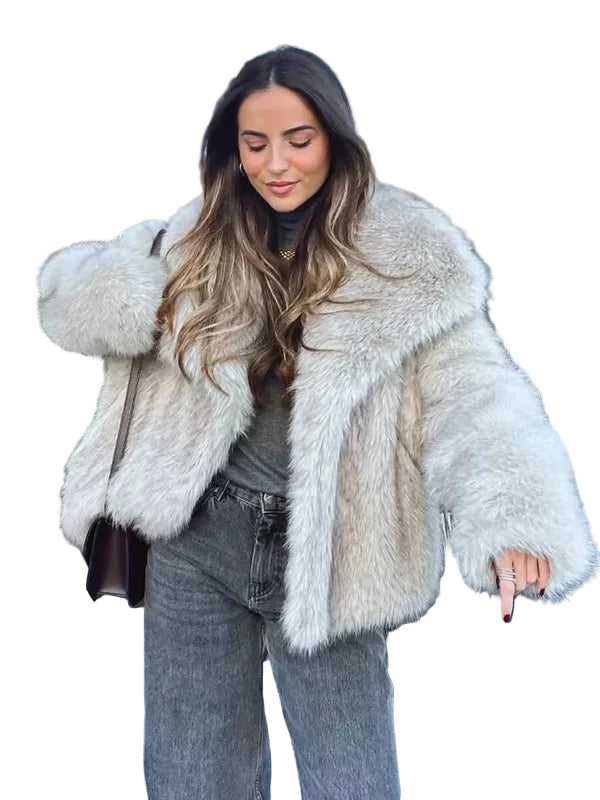 Dames Jack Chic Faux Bontstijl voor Koudere Dagen 0