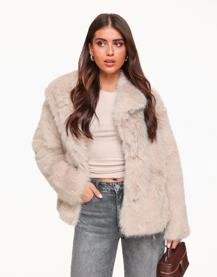 Dames Jack Chic Faux Bontstijl voor Koudere Dagen 11