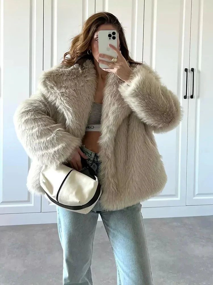 Dames Jack Chic Faux Bontstijl voor Koudere Dagen 5