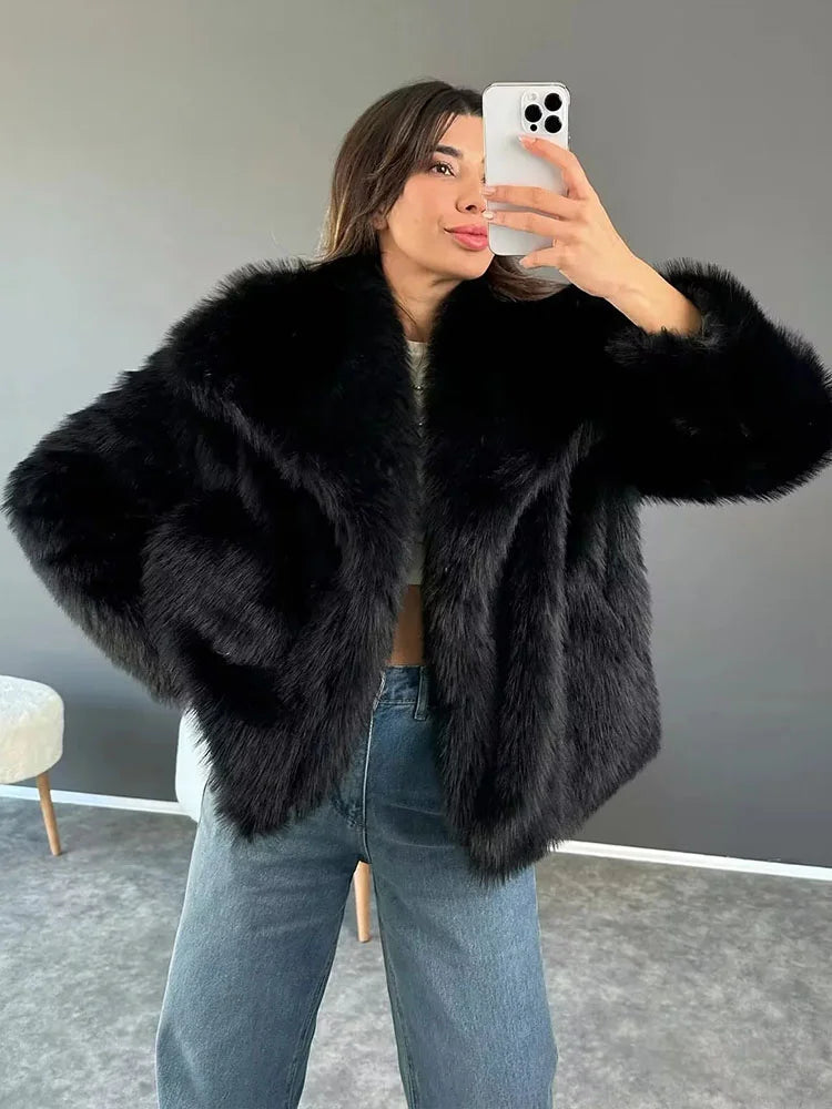 Dames Jack Chic Faux Bontstijl voor Koudere Dagen 9