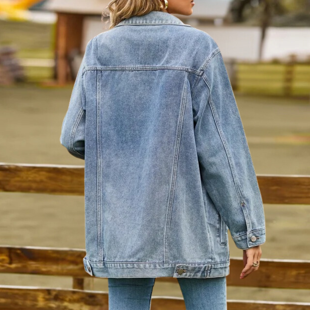 Dames Jas Oversized Retro Voor de Winter 2