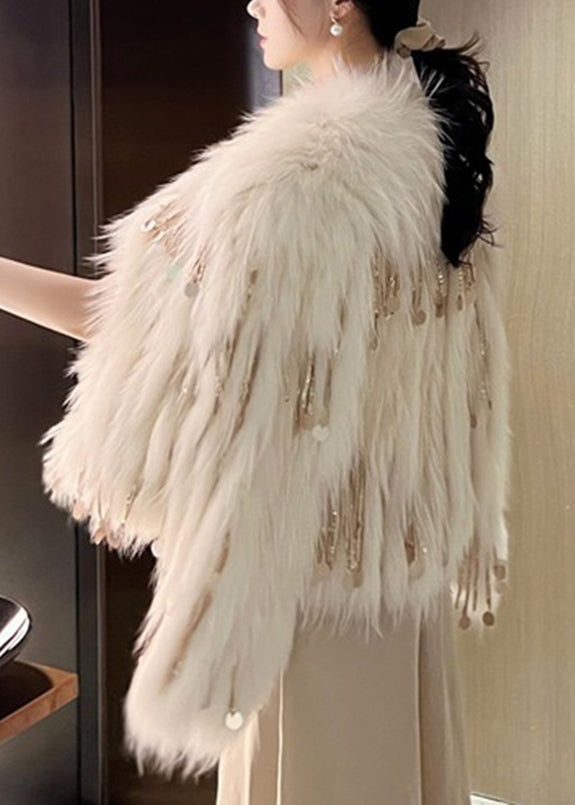 Dames Jas Winter Boheemse Stijl met Pailletten en Kwastjes 4