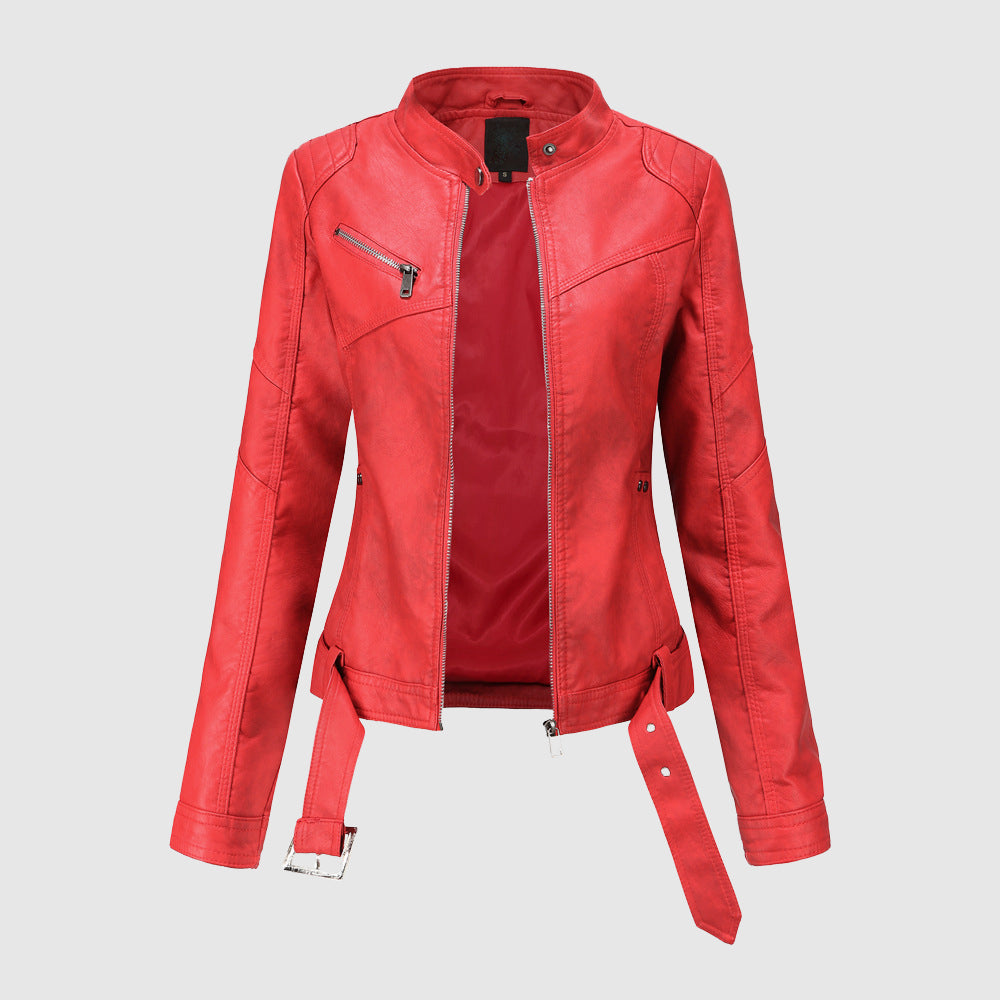 Dames Jas Winter Modern Met Ritsdetails 3