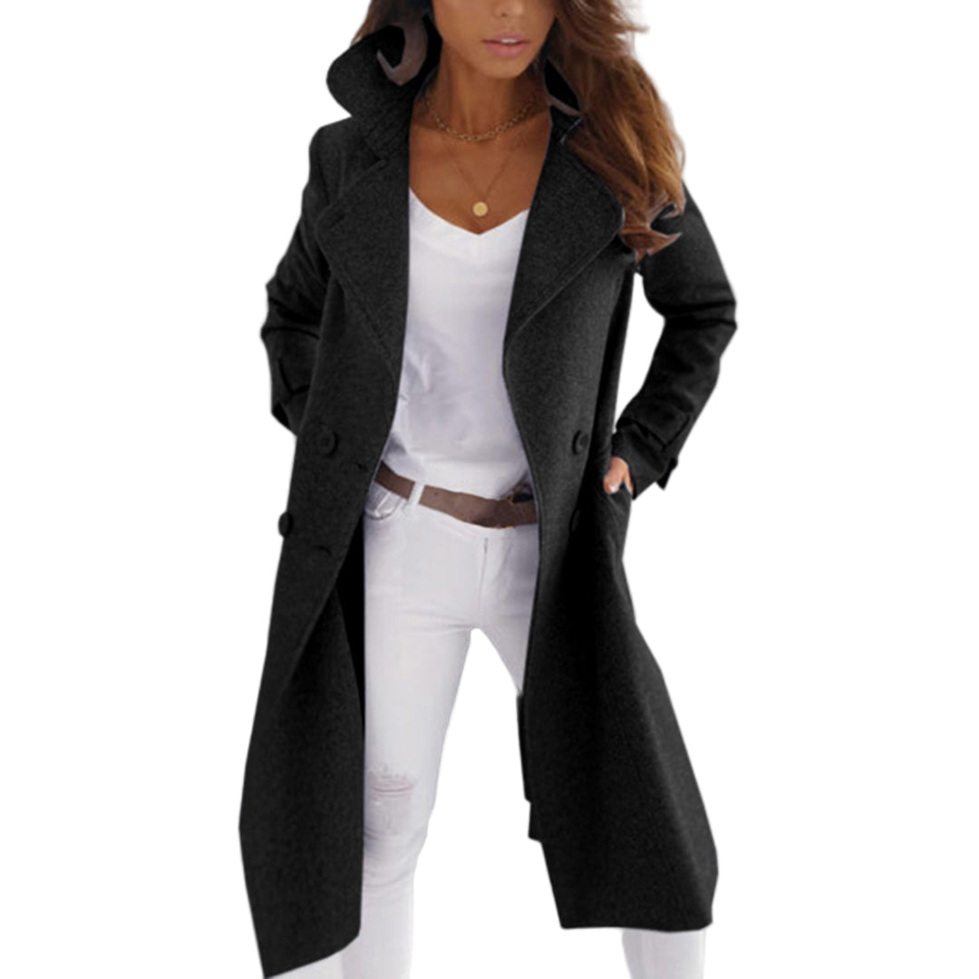 Dames Jas Winter Relaxed Look Met Praktische Zakken 3