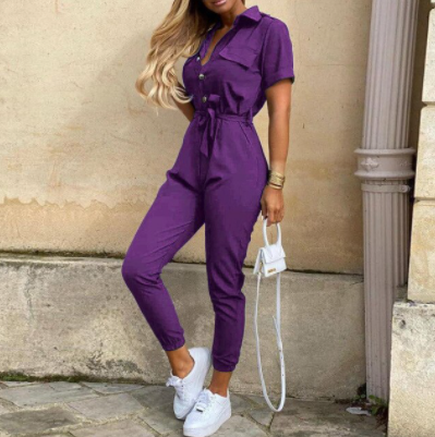 Dames Jumpsuit Feestelijk met Knoopsluiting 10