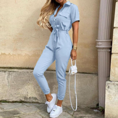 Dames Jumpsuit Feestelijk met Knoopsluiting 11