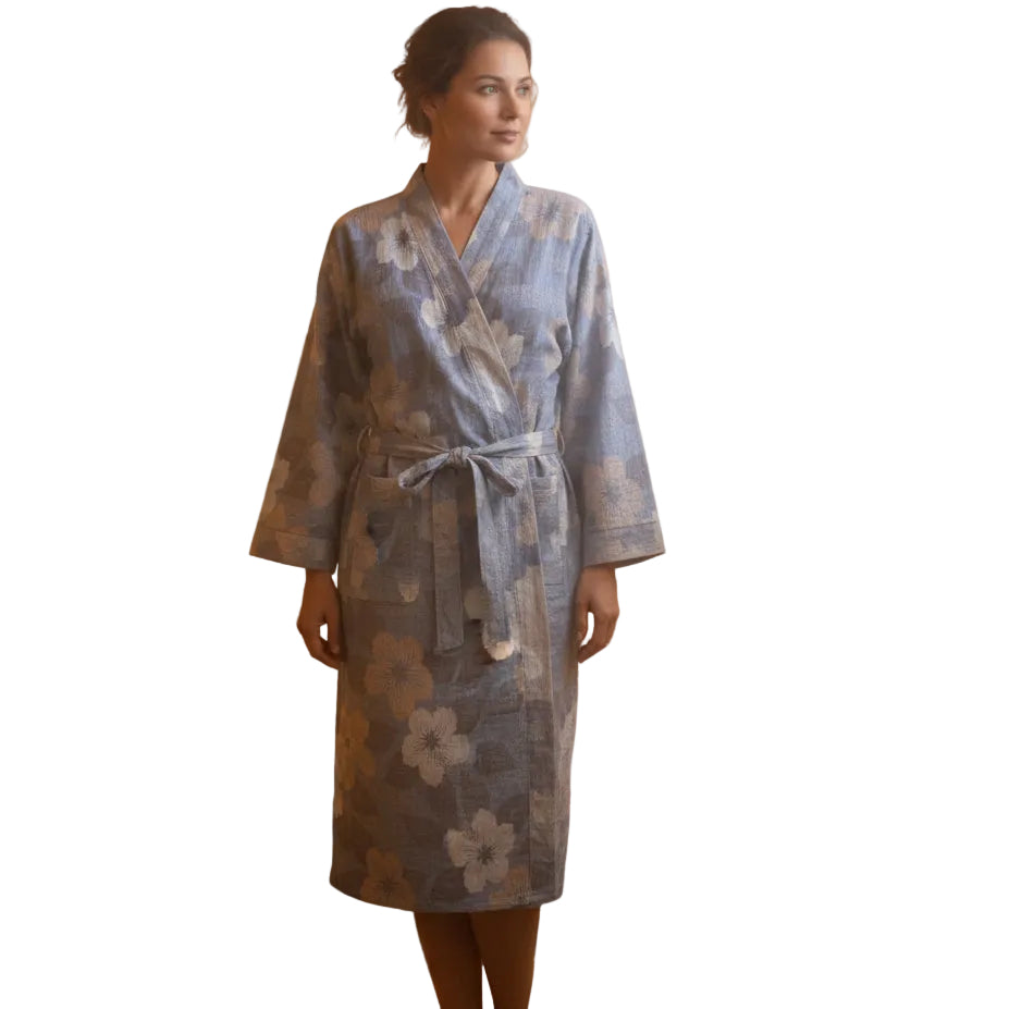 Dames Kimono Badjas Met Omkeerbaar Ontwerp 0