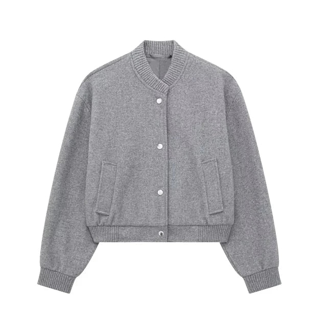 Dames Korte Bomberjack Trendy 0