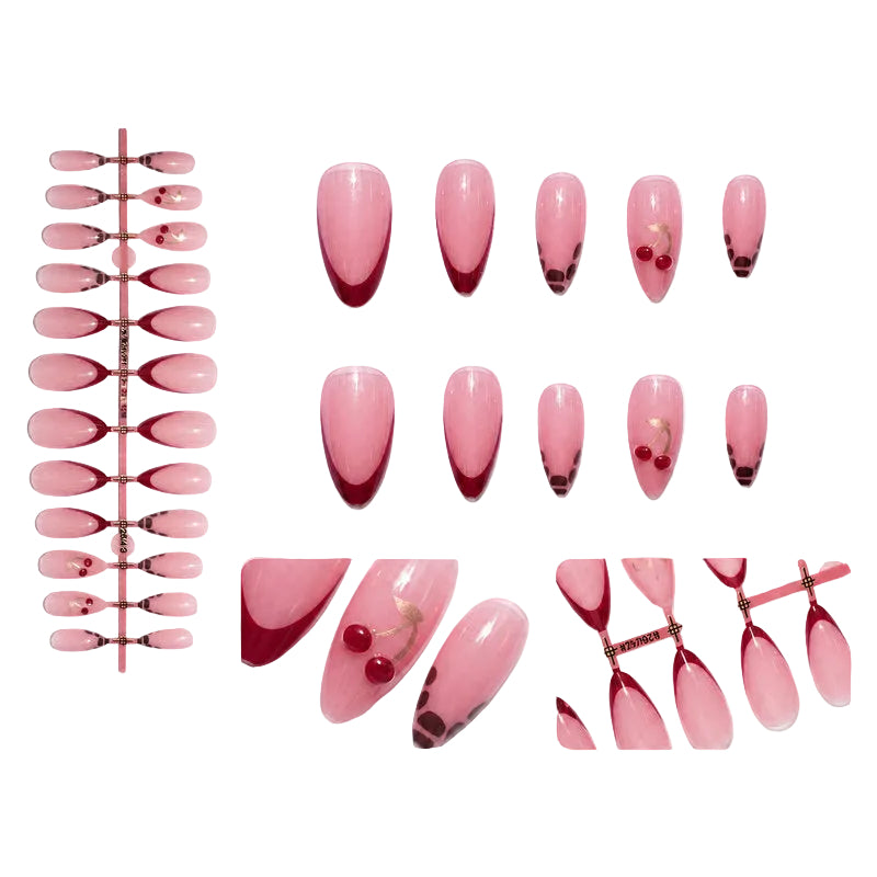 Dames Kunstnagels Kersendessin Stijlvol Design 0