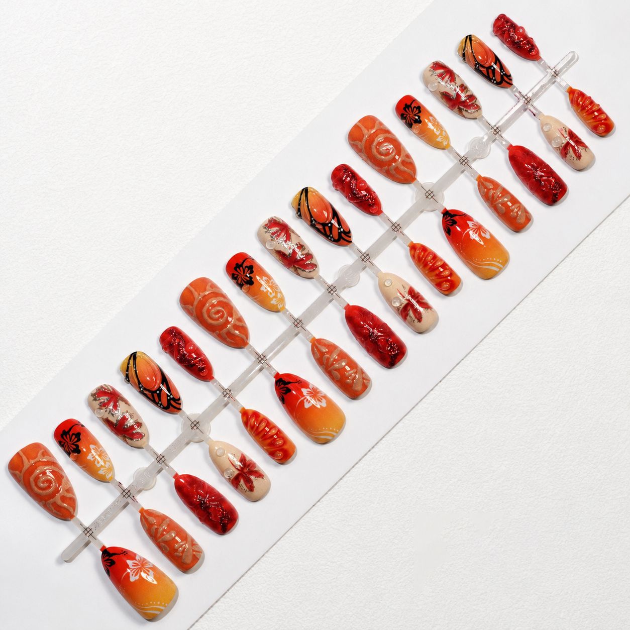 Dames Kunstnagels Set Met Diverse Ontwerpen 3