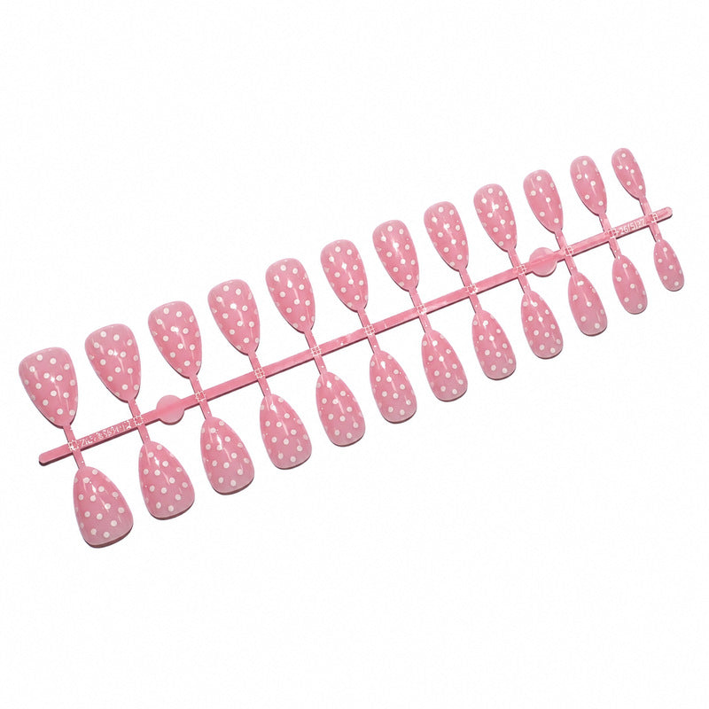 Dames Kunstnagels met Stippenpatroon Press-On 5