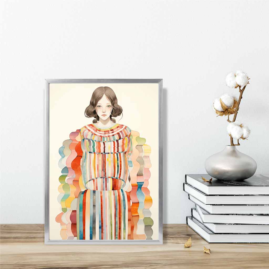 Dames Kunstwerk Abstract Kleurrijk Motief 6