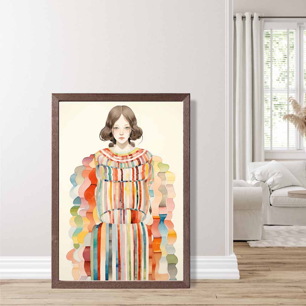Dames Kunstwerk Abstract Kleurrijk Motief 7