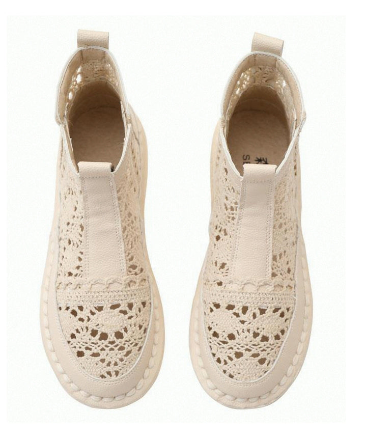 Dames Laarzen Met Open Hiel en Ademend Ontwerp 4