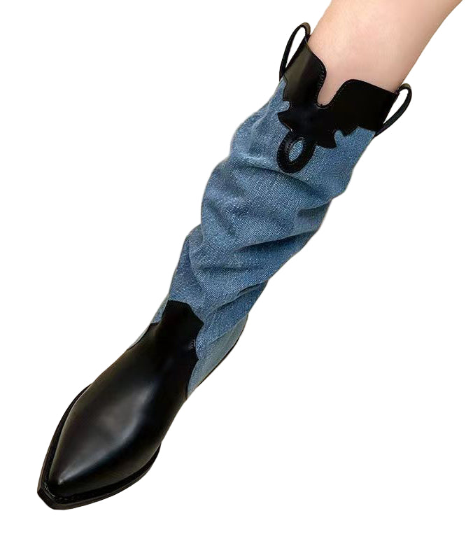 Dames Lange Laarzen Met Puntige Neus 0