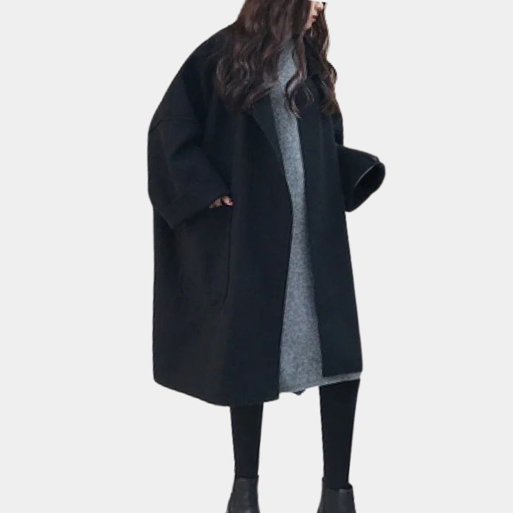 Dames Lange Trenchcoat met Vintage Stijl 3
