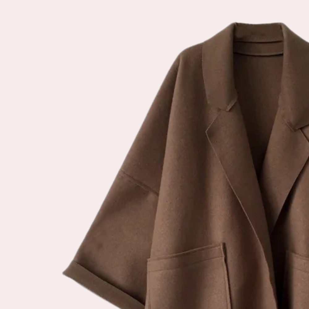 Dames Lange Trenchcoat met Vintage Stijl 4