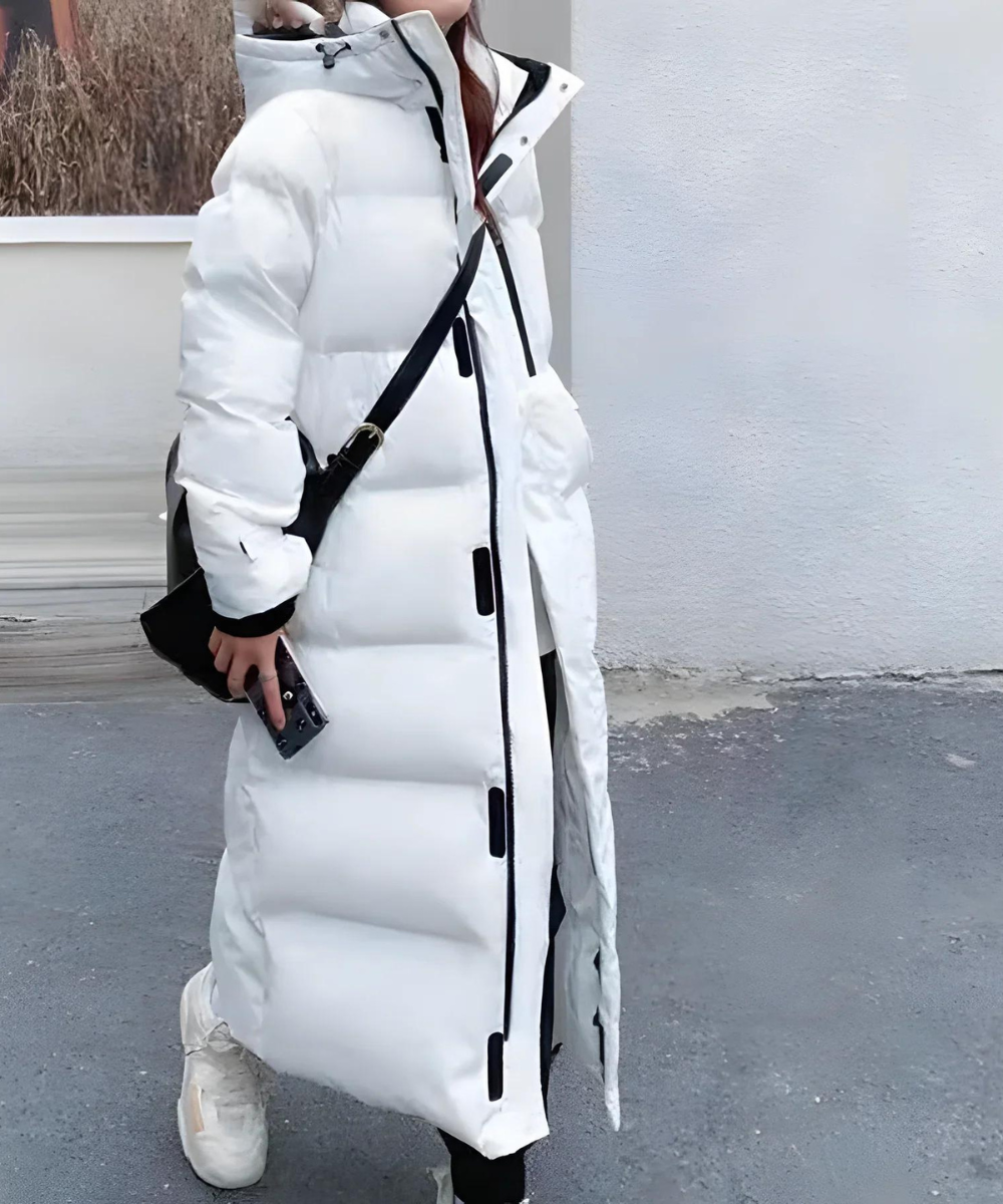 Dames Lange Waterdichte Winterjas met Donsvulling 5
