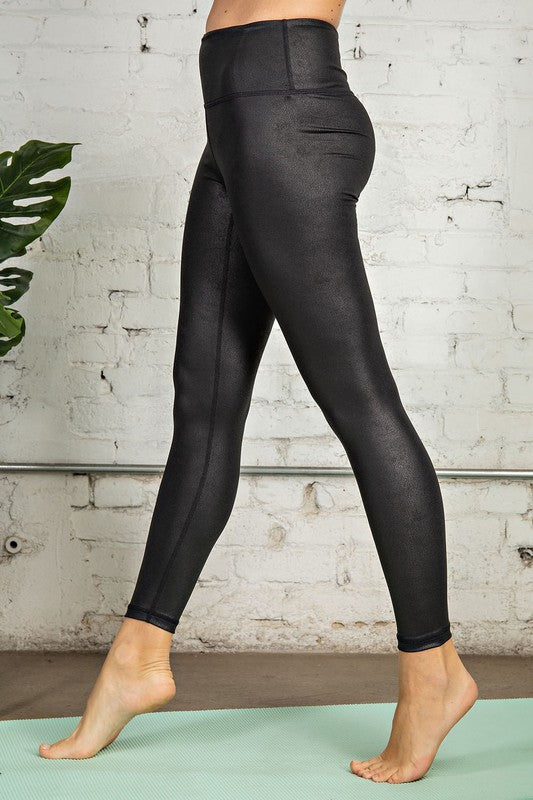 Dames Leggings Volledige Lengte Chintz Zacht Zwart 1