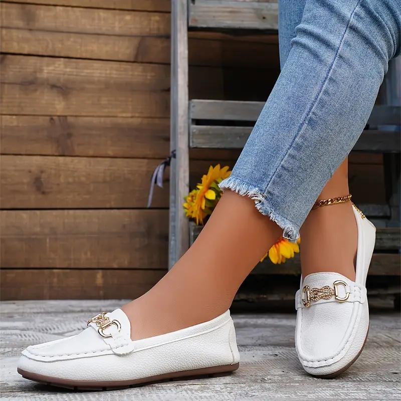 Dames Loafers Klassiek Leer Slip-On 1